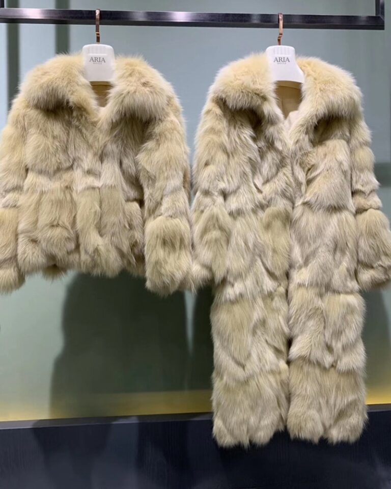 Long Fox Fur Coat 